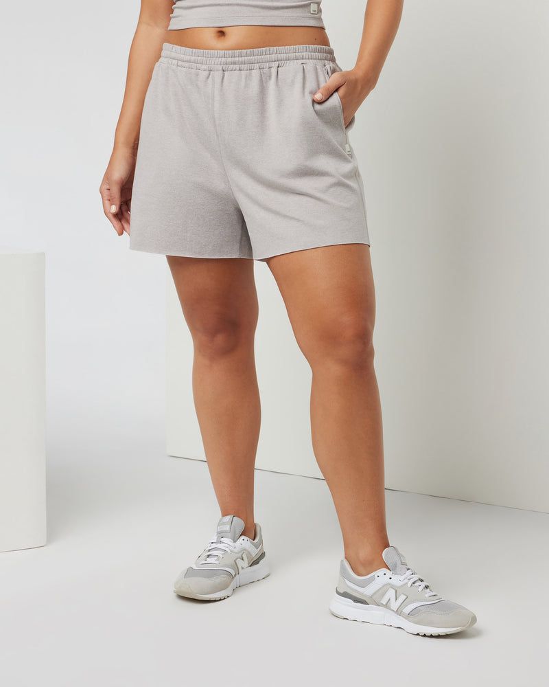 Boyfriend Short | Soft Pewter Heather Sweat Shorts | Vuori | Vuori Clothing (US & Canada)