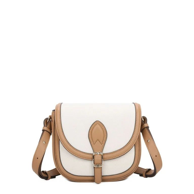 Sam Edelman Women's Giorgia Saddle Bag Natural Canvas | Walmart (US)