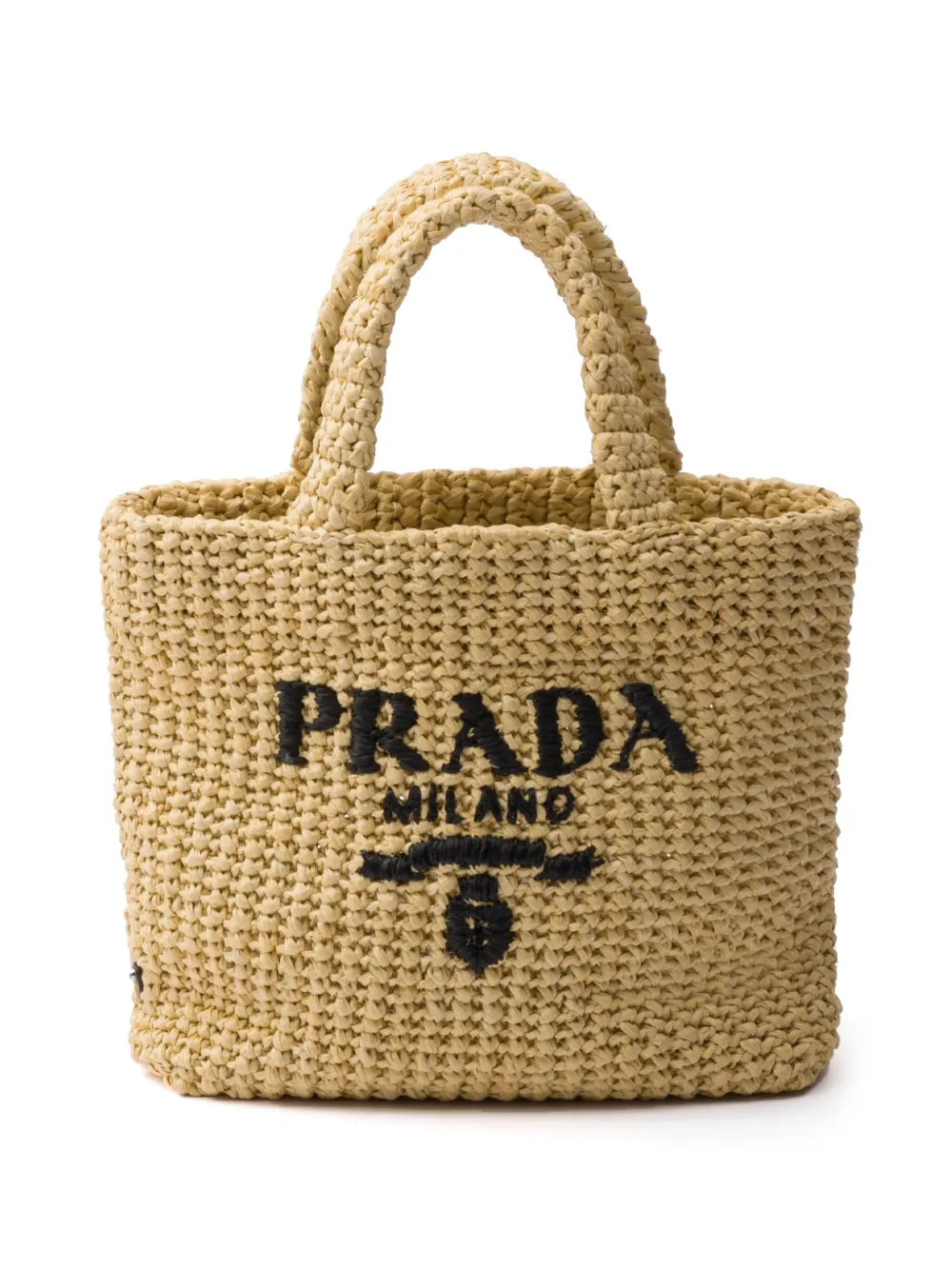 Prada Shopper Aus Stroh Mit Logo-Stickerei - Farfetch | Farfetch Global