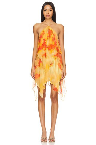 Lovers and Friends Raven Mini Dress in Orange Sunset from Revolve.com | Revolve Clothing (Global)
