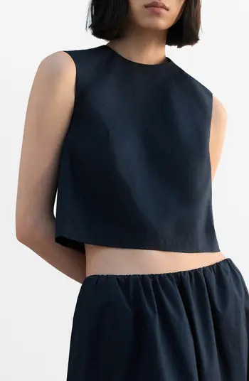 Back Button Crop Top | Nordstrom