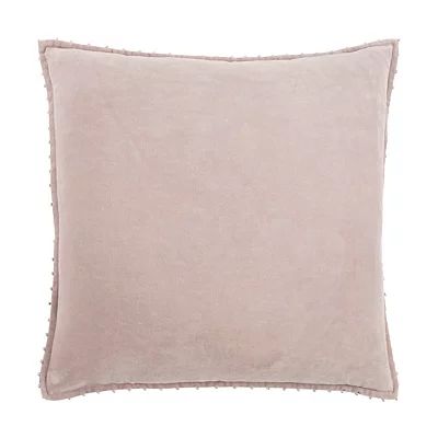 Light Pink Solid Cotton Pillow | Kirkland's Home