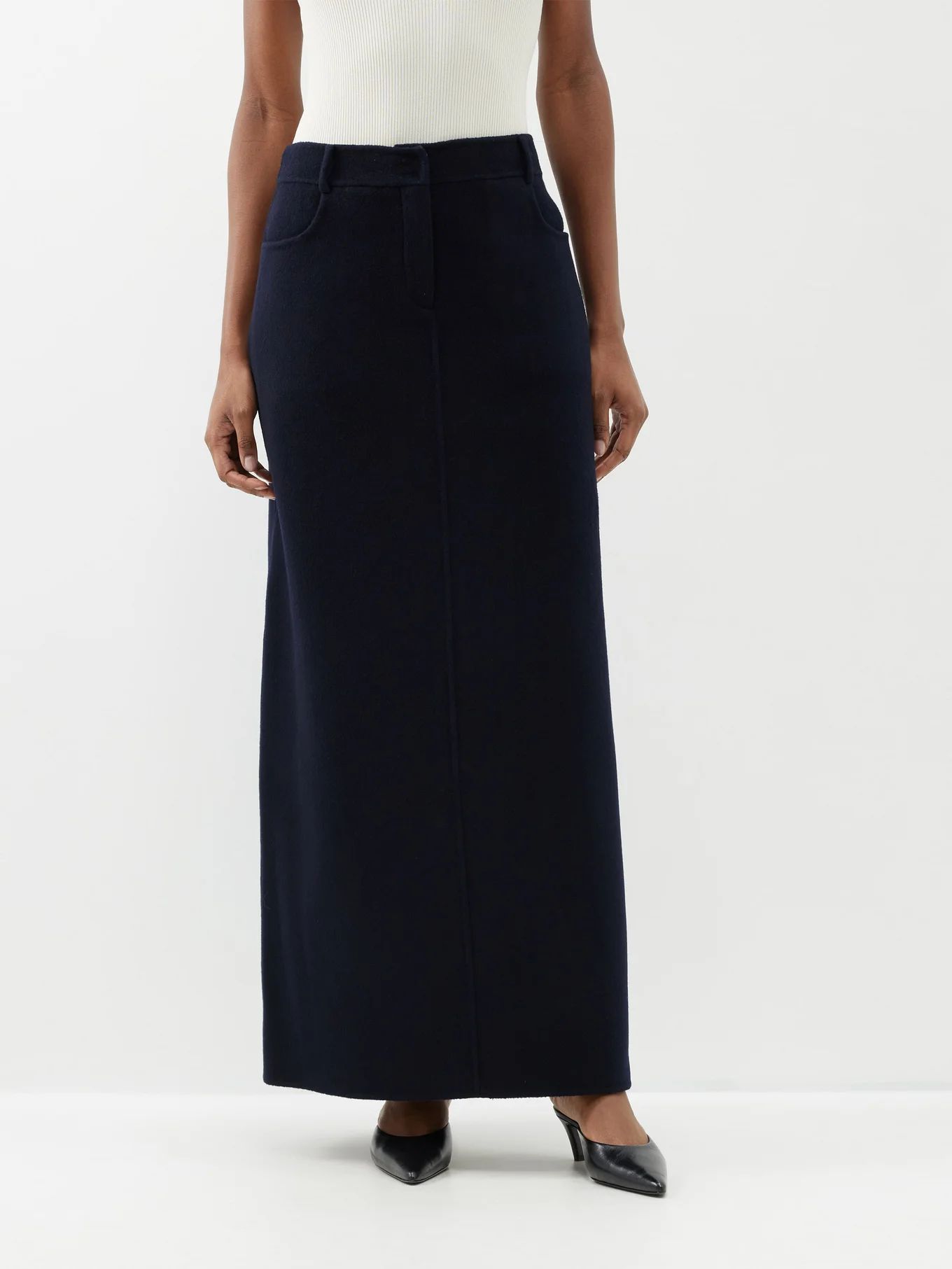 Malvo double-faced wool-blend skirt | The Frankie Shop | Matches (US)