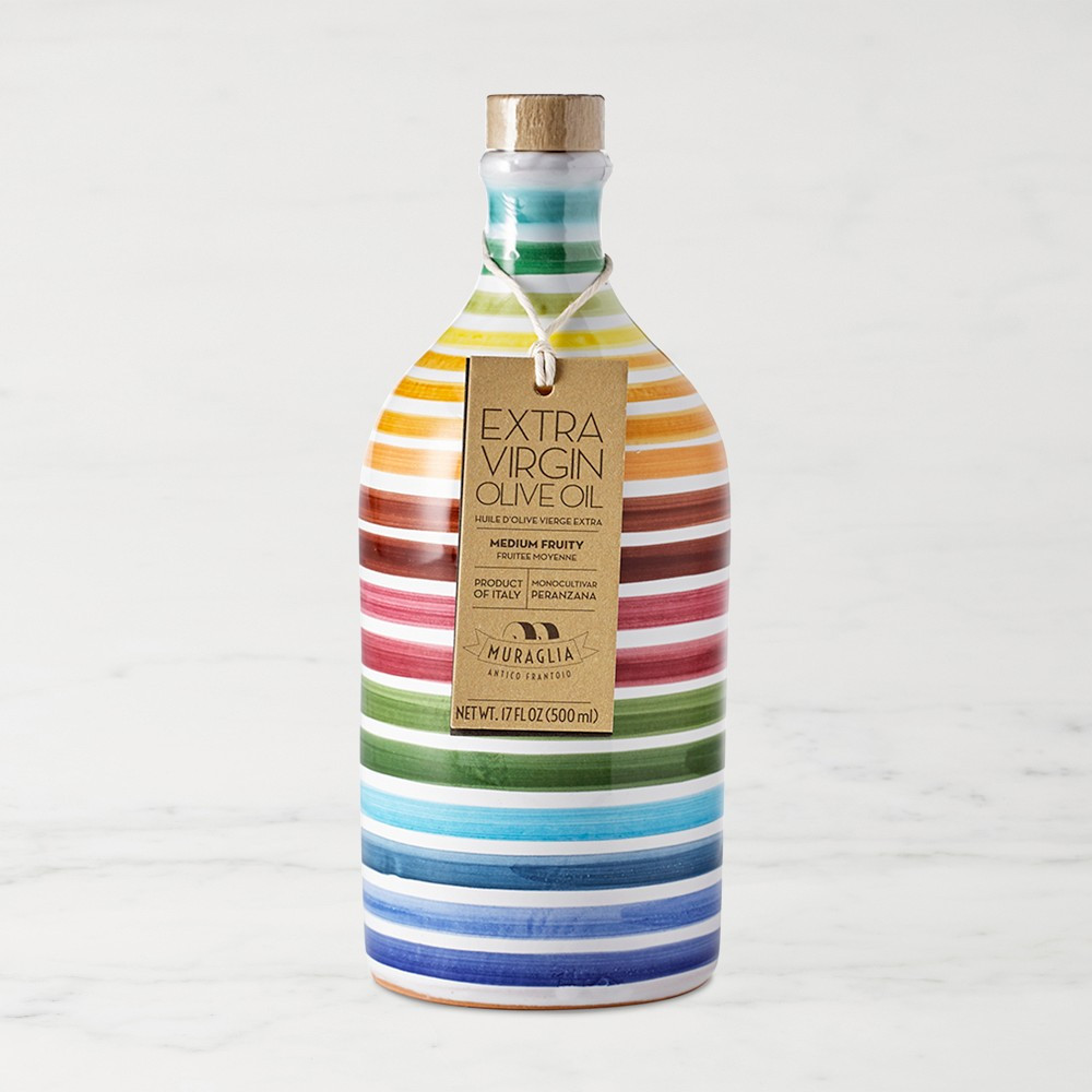 Muraglia Extra Virgin Olive Oil in Striped Bottle | Williams-Sonoma