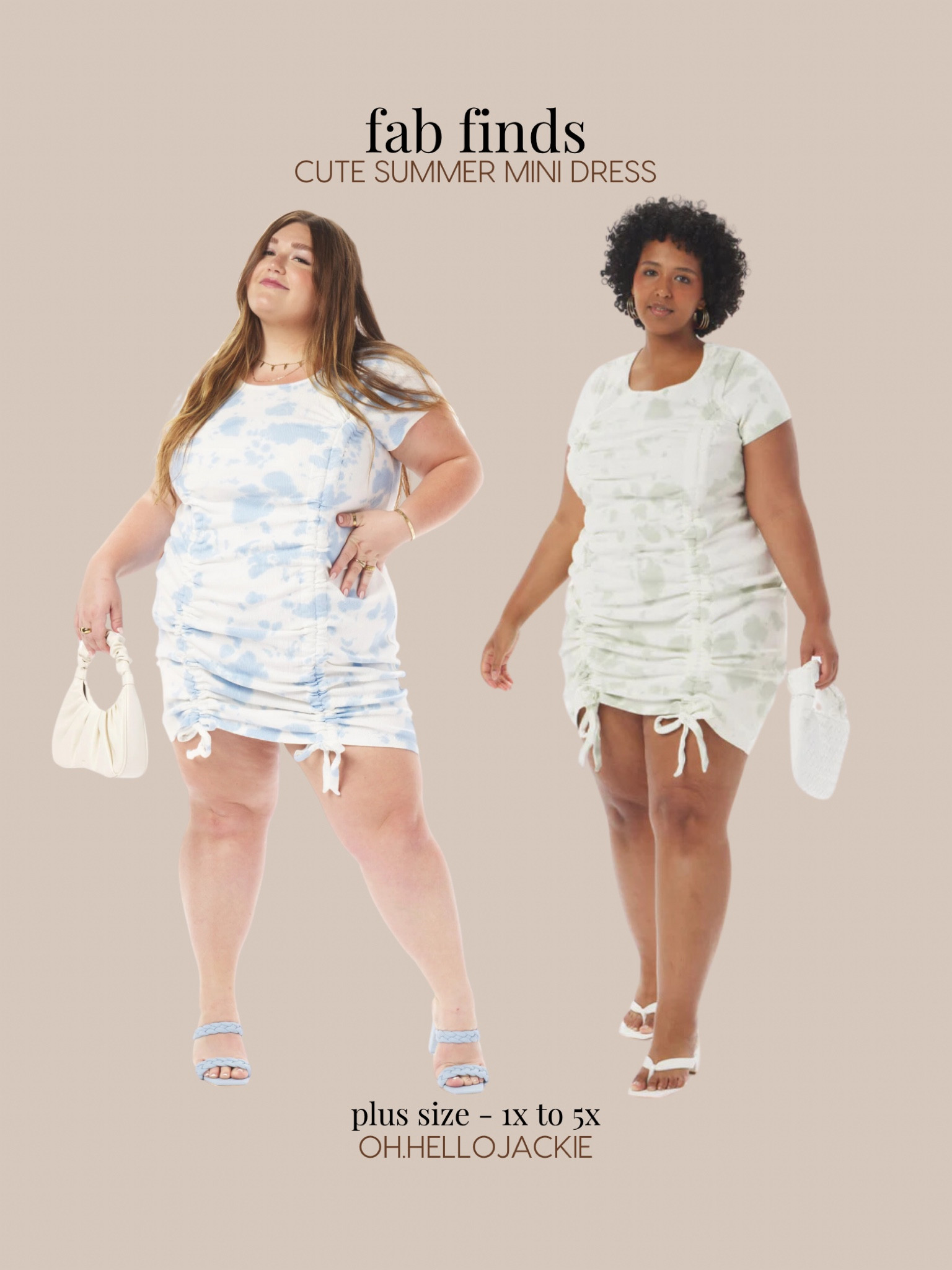 Fab Finds Alert! Brand Introduction: What Lo Wants is a boutique clothing brand that produces clothing here in the US (LA to be exact!) They have some of the most stylish and current pieces perfect for the modern girlie. Their pieces range from sporty and edgy, to feminine and sexy. But all of their styles are super current and exude a very “cool / it girl” energy.

All pieces come in plus size (2X, 3X, 4X, 5X) and most are size inclusive (XS to 1X). And their pricing is sooo good for being produced in the states!

Loving this tie dye vibe with an abstract water color pattern - white and blue and green and white. Short sleeve mini dress with ruching that can be tied to be shorter or longer. 

#LTKFindsUnder50 #LTKMidsize #LTKPlusSize