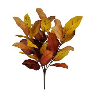 19" Yellow-Orange Magnolia Leaf Bush by Ashland® | Michaels Stores