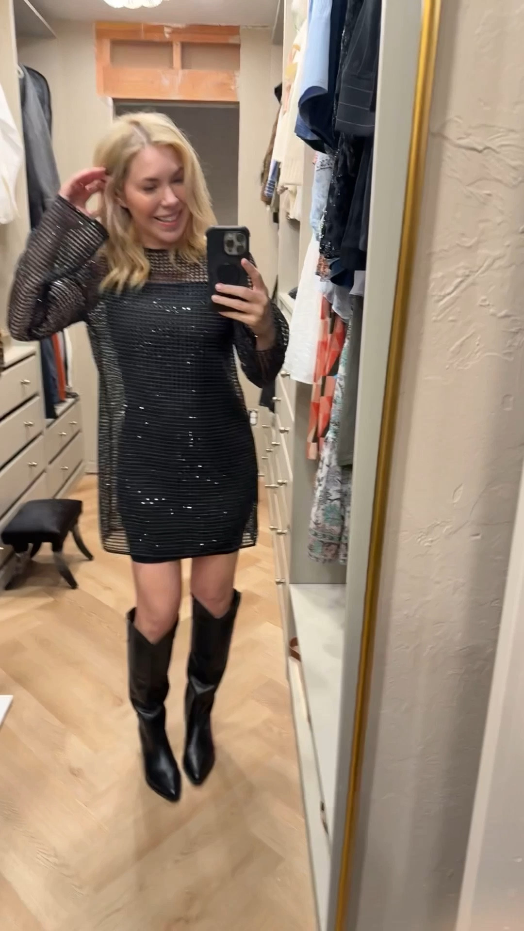 Mixing dressy with western boots (what do you think?)

Party dress
NYE Dress
New Year’s Eve Dress 

#LTKHoliday #LTKSaleAlert #LTKdayinmylife