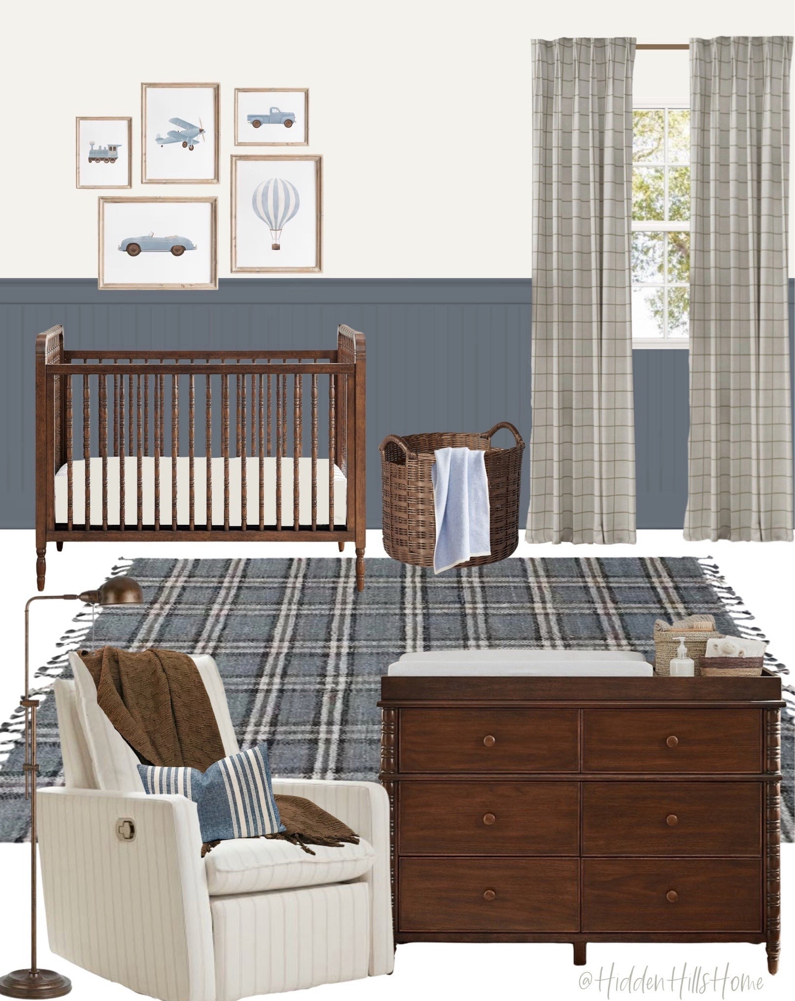 Nursery decor mood board, nursery design ideas, nursery inspiration for baby boy, baby boys room decor, crib, glider chair #nursery
Wall color is SW Stormcloud and Heron Plume



#LTKSaleAlert #LTKHome #LTKBaby