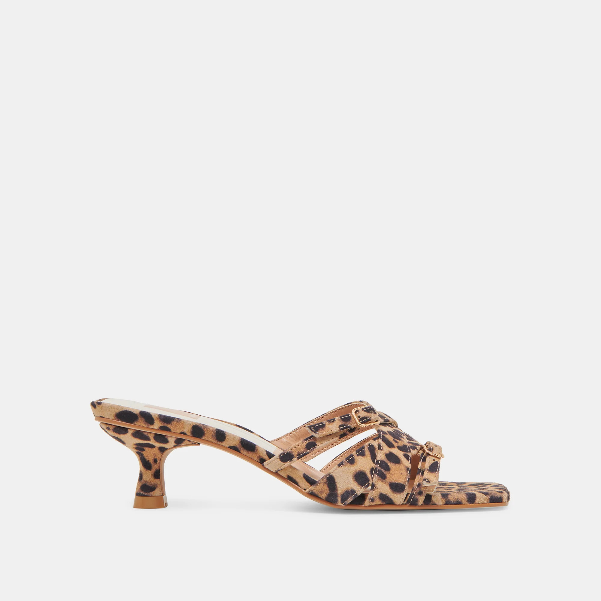 BRYANT HEELS DK LEOPARD SUEDE | DolceVita.com