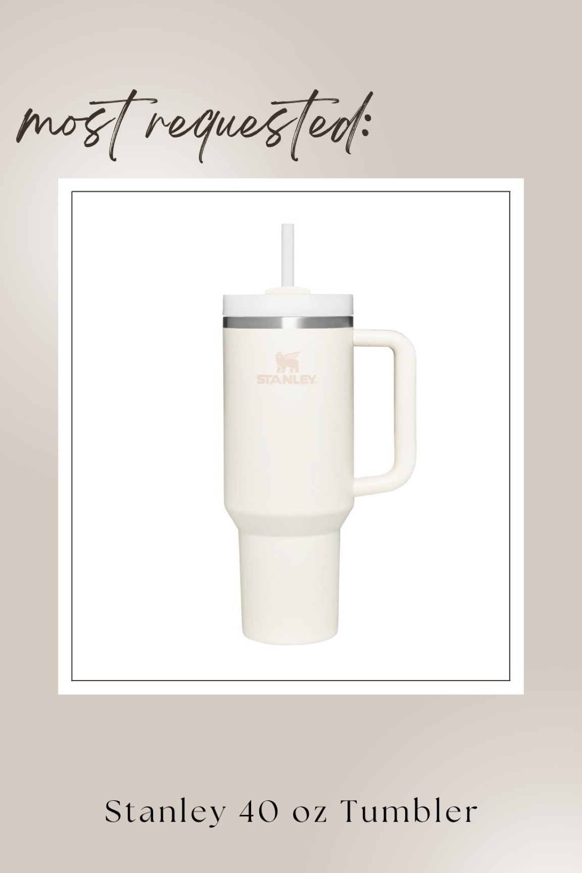 Definitely the number 1 item I get asked about: the Stanley 40 oz. I take it everywhere with me and I know you will, too! So easy to clean and lightweight even when full!! It’s a 10/10 for me, no other cup or tumbler compares!! A must-have item for your Christmas list, or would make a perfect gift!

#LTKCyberweek #LTKHoliday #LTKunder50