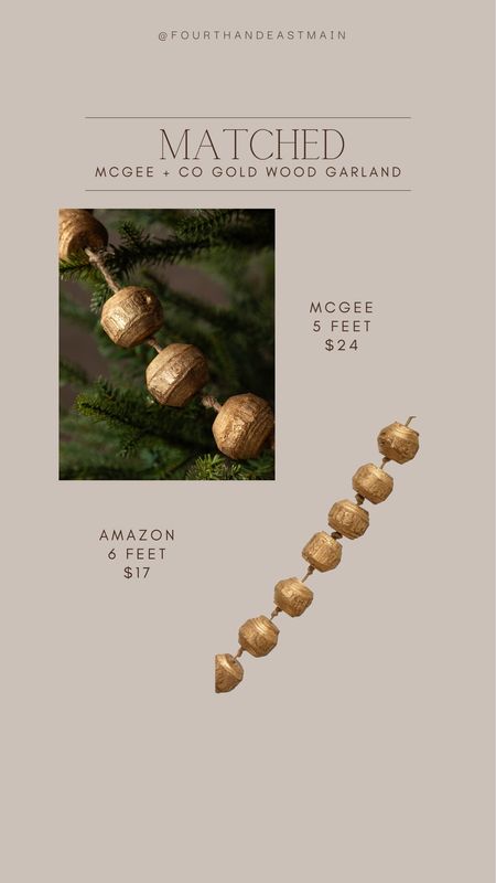 matched // mcgee garland

amazing dupe to this beautiful garland - it’s actually a bit longer too!!! 

holiday decor 
wood garland
bead garland 

#LTKhome