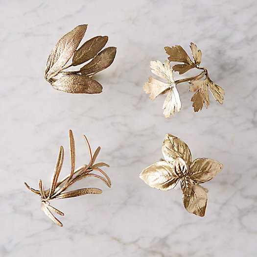 Italian Herb Napkin Rings, Set of 4 | Terrain