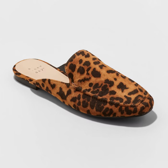 Women's Mabel Microsuede Square Toe Mules - A New Day™ | Target