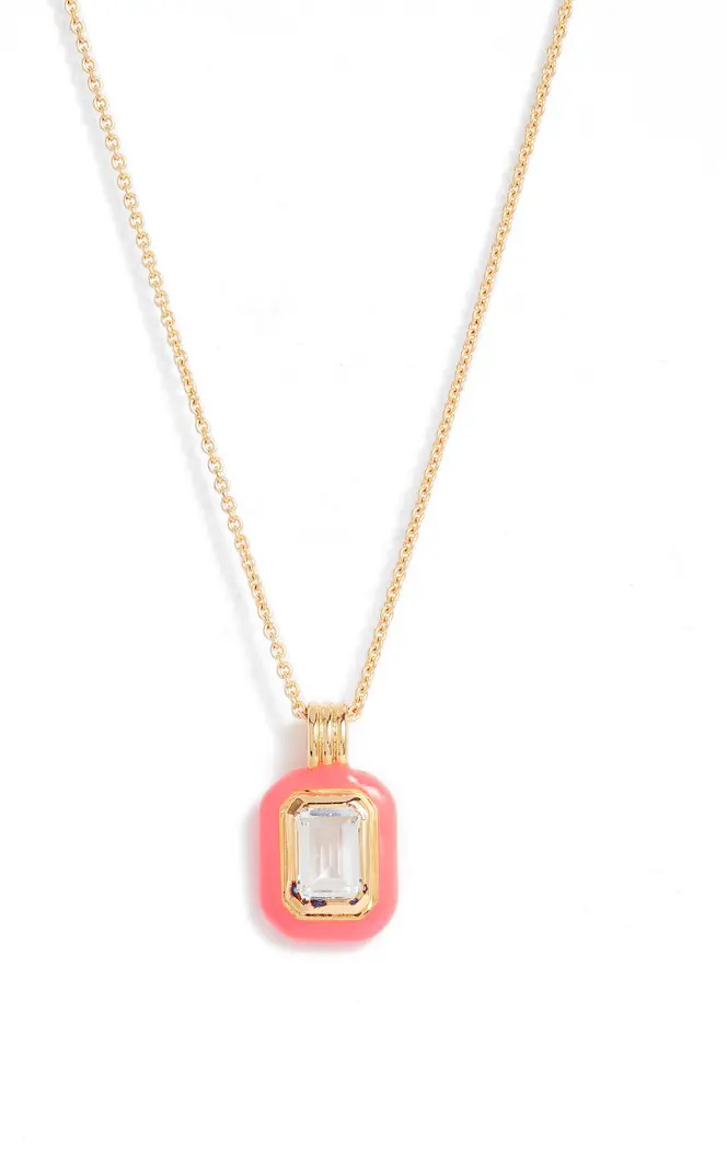 Stone & Enamel Pendant Necklace | Nordstrom