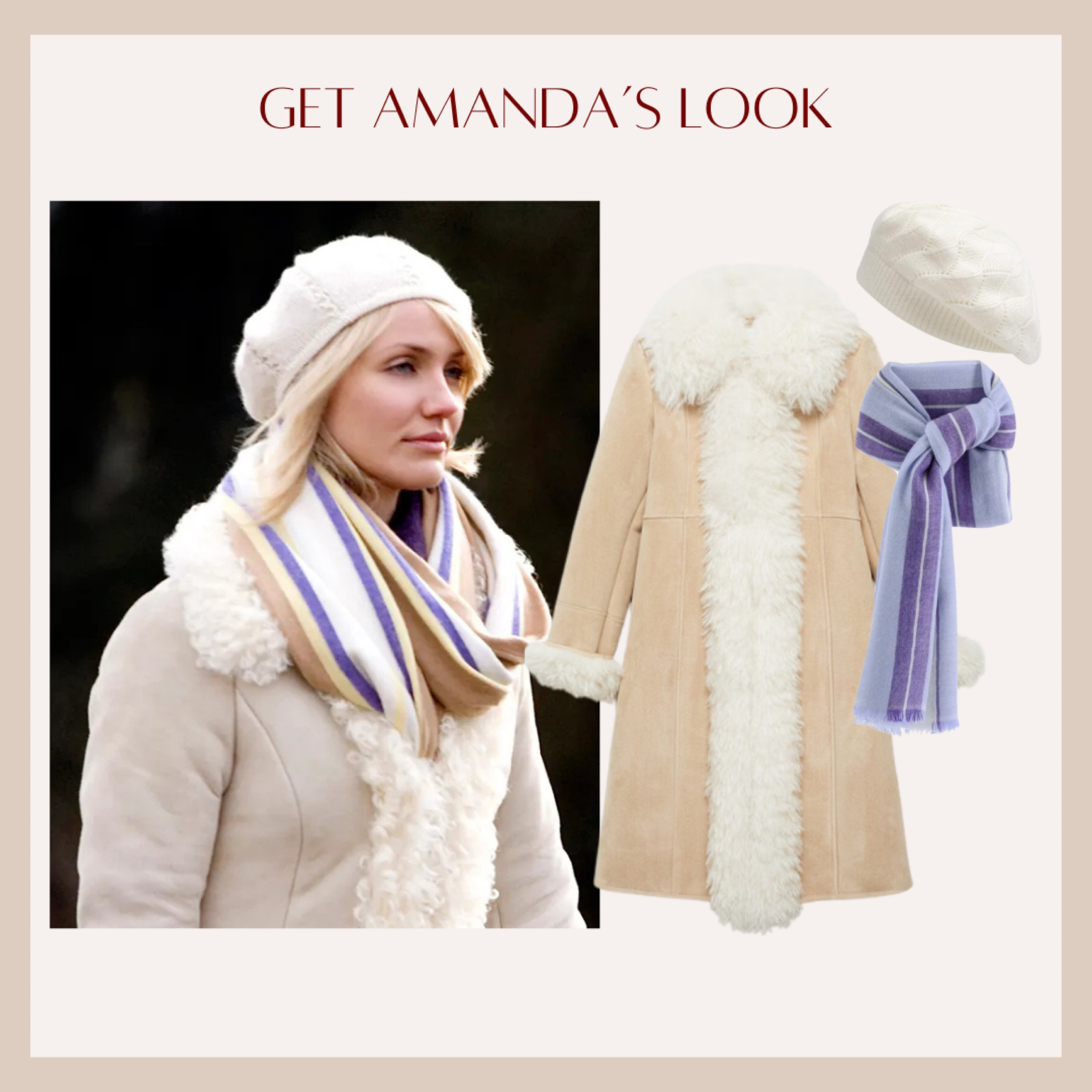 I own this shearling jacket.and now I need be scarf just like Cameron Diaz from The Holiday! 

#LTKStyleTip 

#LTKOver40 #LTKSaleAlert