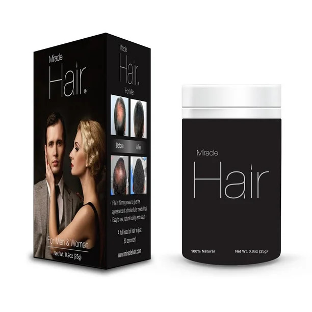 Miracle Hair 75-day Supply BROWN (25g) - Walmart.com | Walmart (US)