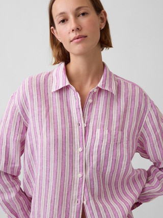 100% Linen Oversized Shirt | Gap (US)