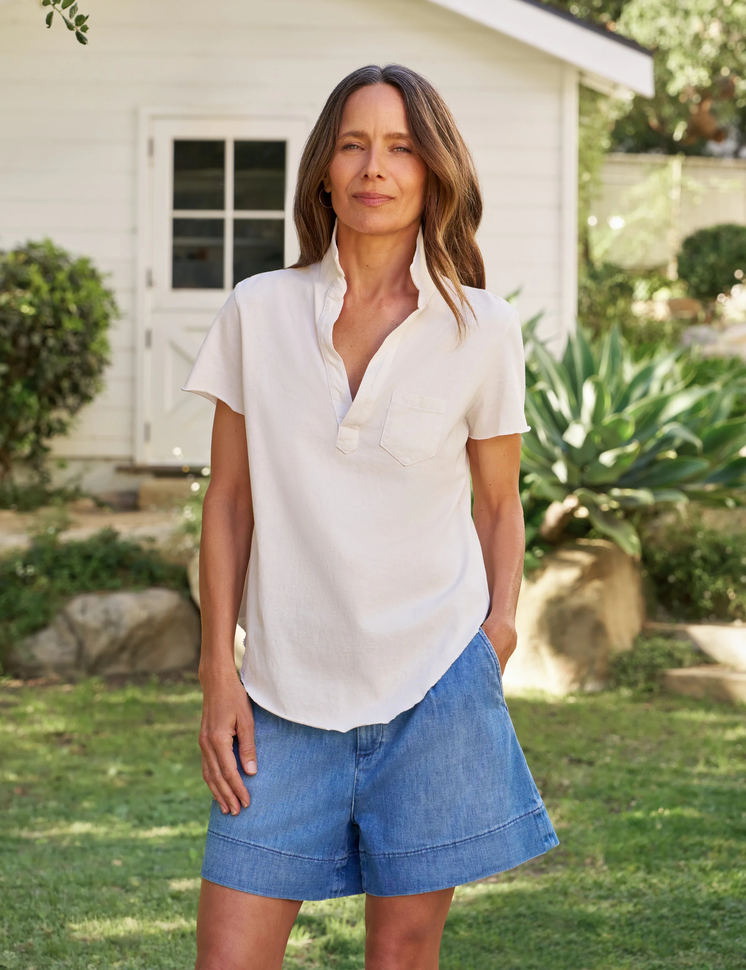 CHARLOTTE Vintage White, Vintage Jersey | Frank & Eileen