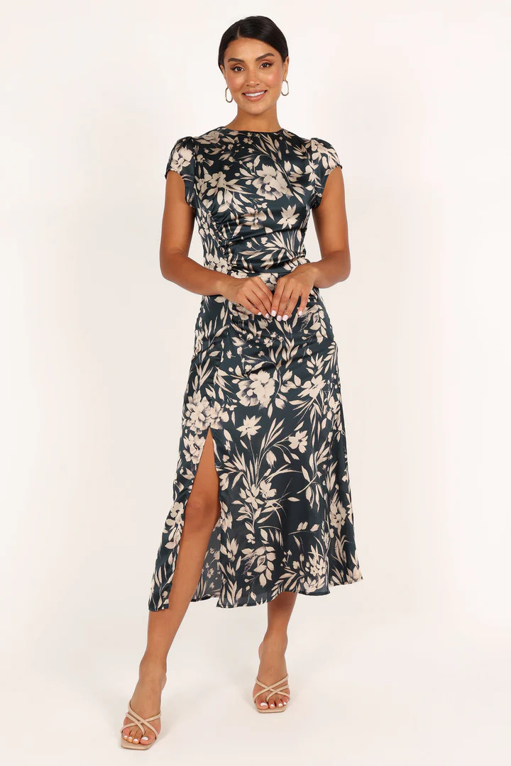 Lisbeth Midi Dress - Green Floral | Petal & Pup (US)