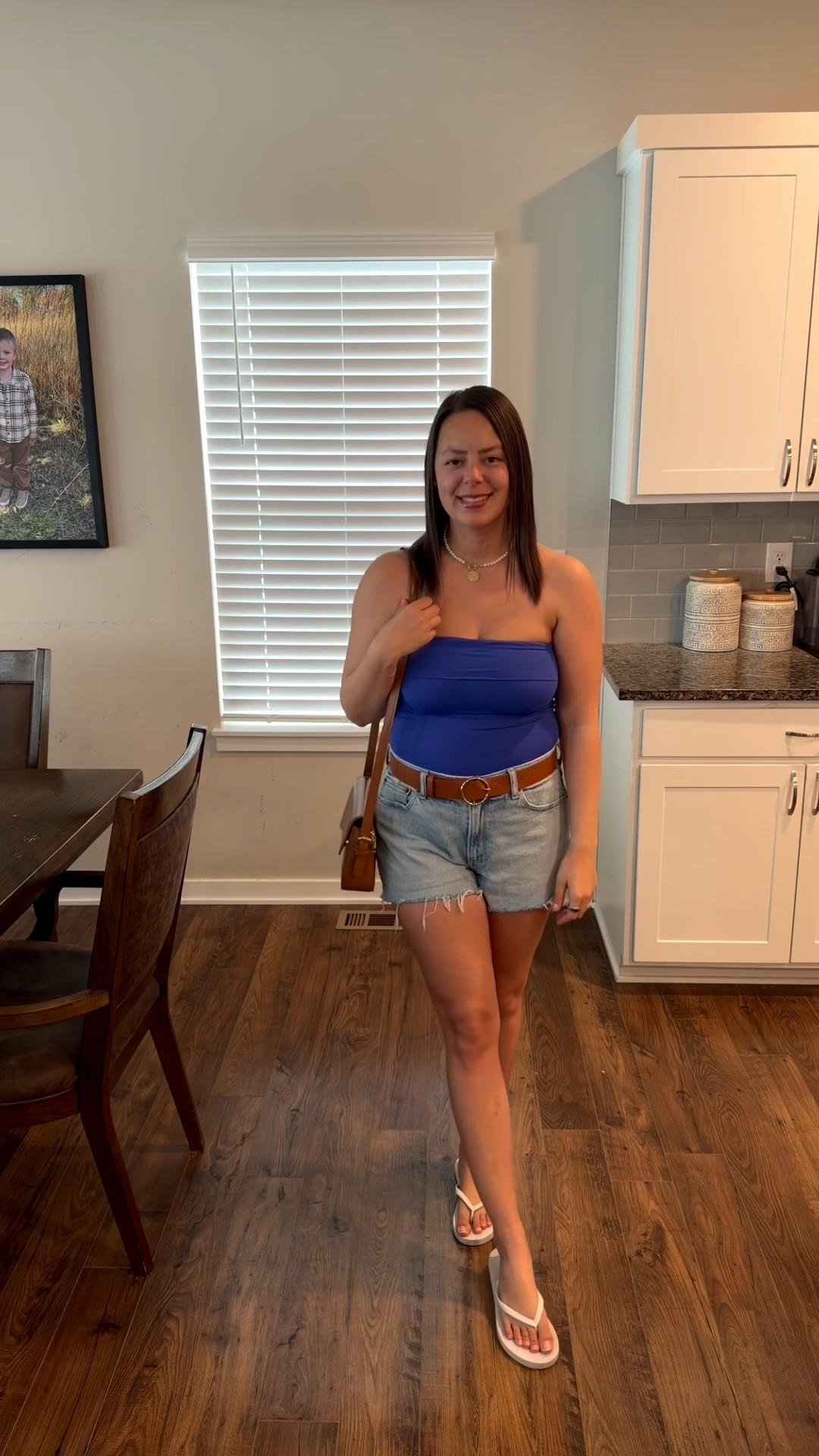 This tube top is so cute for spring and summer. I love that the top is folded over, it adds a cute touch. I am wearing my normal size medium. 

#LTKootd