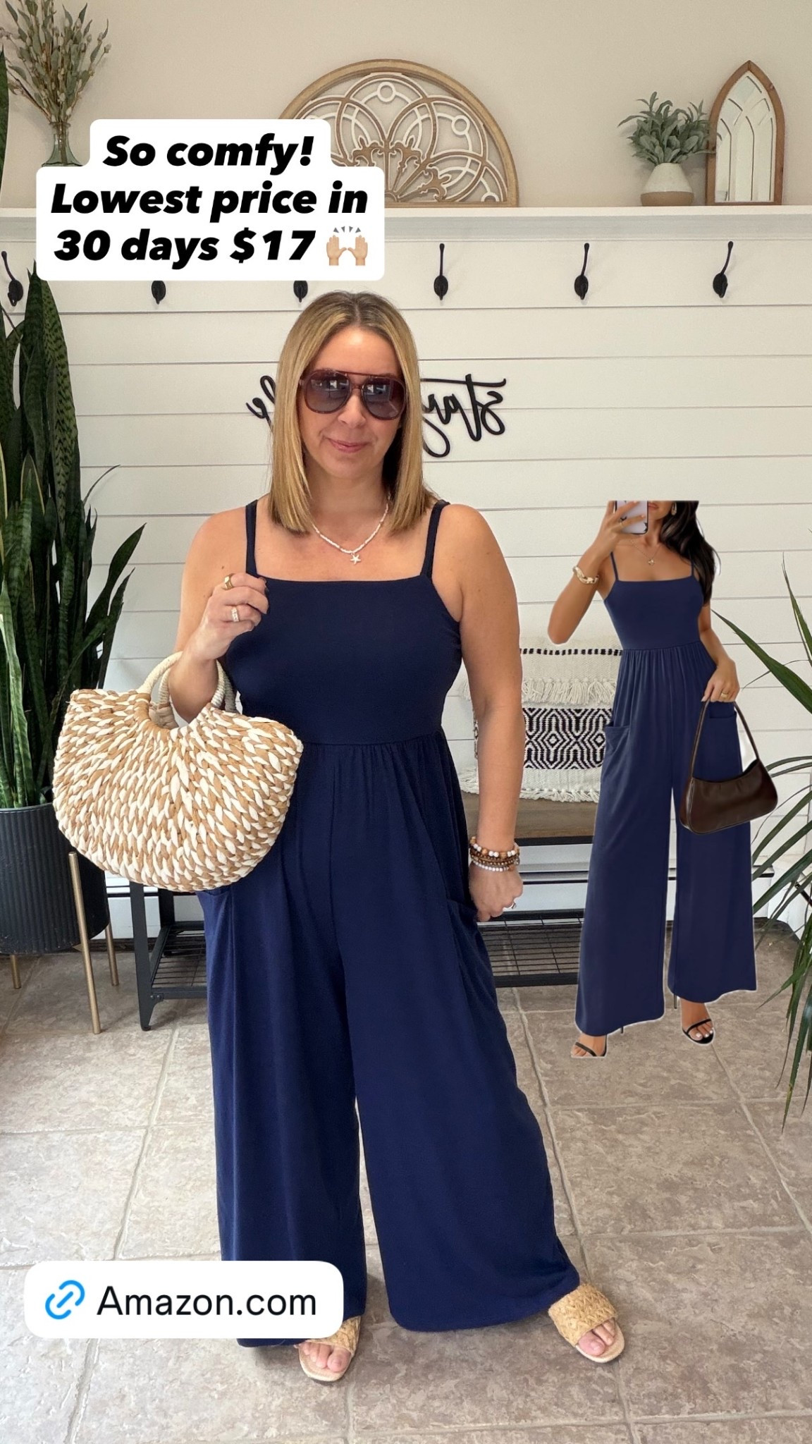 So comfy!
Lowest price in
30 days $17 🙌🏼
Summer outfits I’m wearing a medium in the jumpsuit

#LTKOver40 #LTKSaleAlert #LTKWorkwear