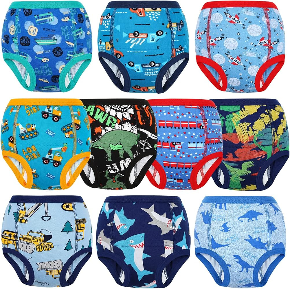 MooMoo Baby Potty Training Underwear 10 Packs Absorbent Toddler Training Pants for Boys and Girls... | Amazon (US)