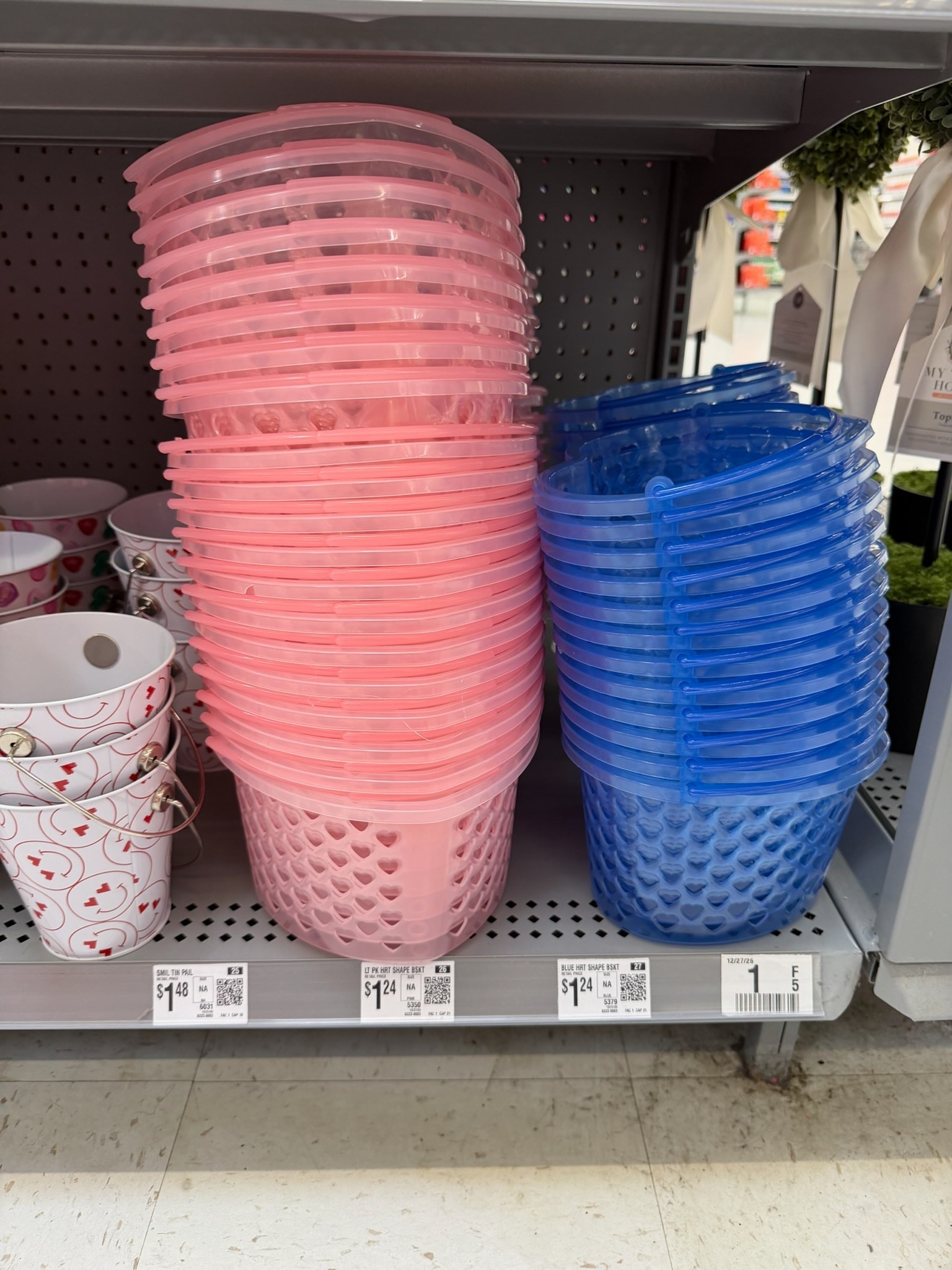 Create some cute Valentines baskets for your kids. - start with these little plastic baskets with 💙🩷 cutouts. Add some filler, candy and trinkets.

//
Valentine kids baskets 
Valentine baskets 

#LTKmomlife #LTKSeasonal