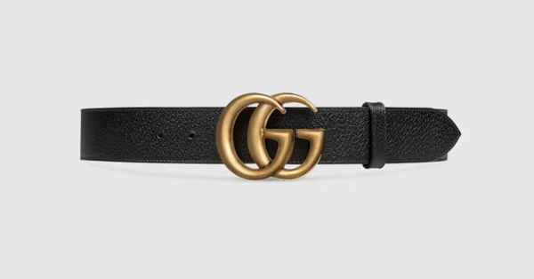 Gucci Wide leather belt with Double G buckle | Gucci (US)