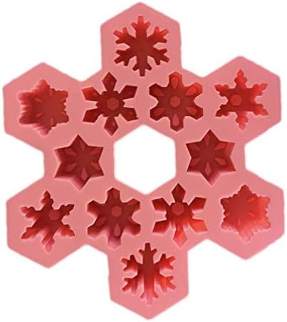 DOITOOL 2Pcs Christmas Silicone Ice Cube Tray Snowflake Chocolate Molds Candy Molds DIY Ice Molds... | Amazon (US)