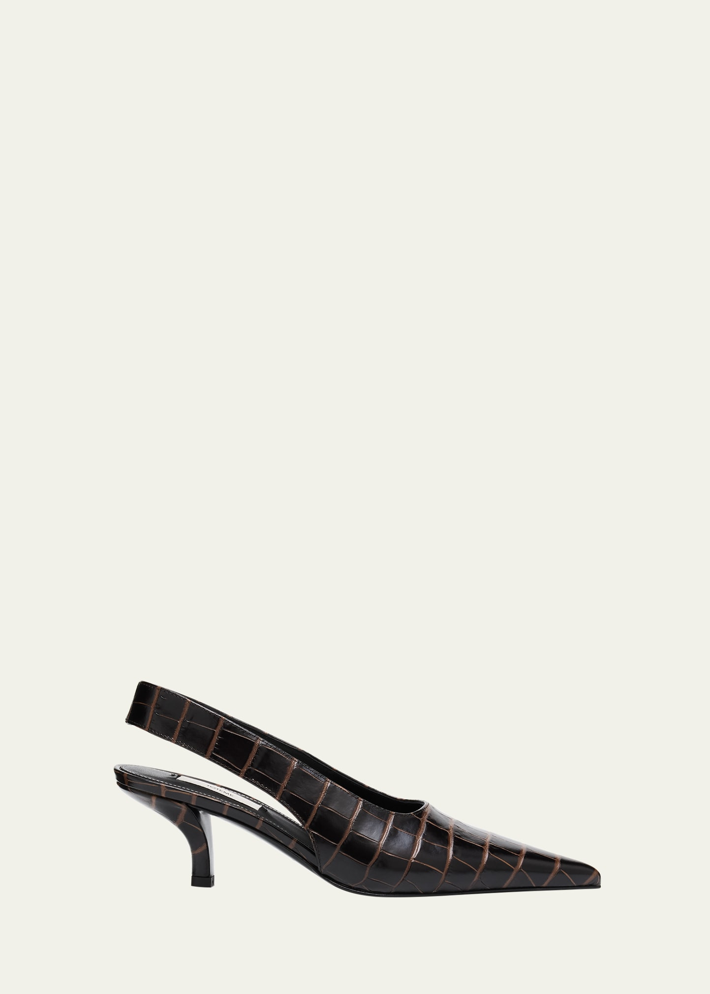 Toteme Croco-Embossed Leather Slingback Pumps | Bergdorf Goodman