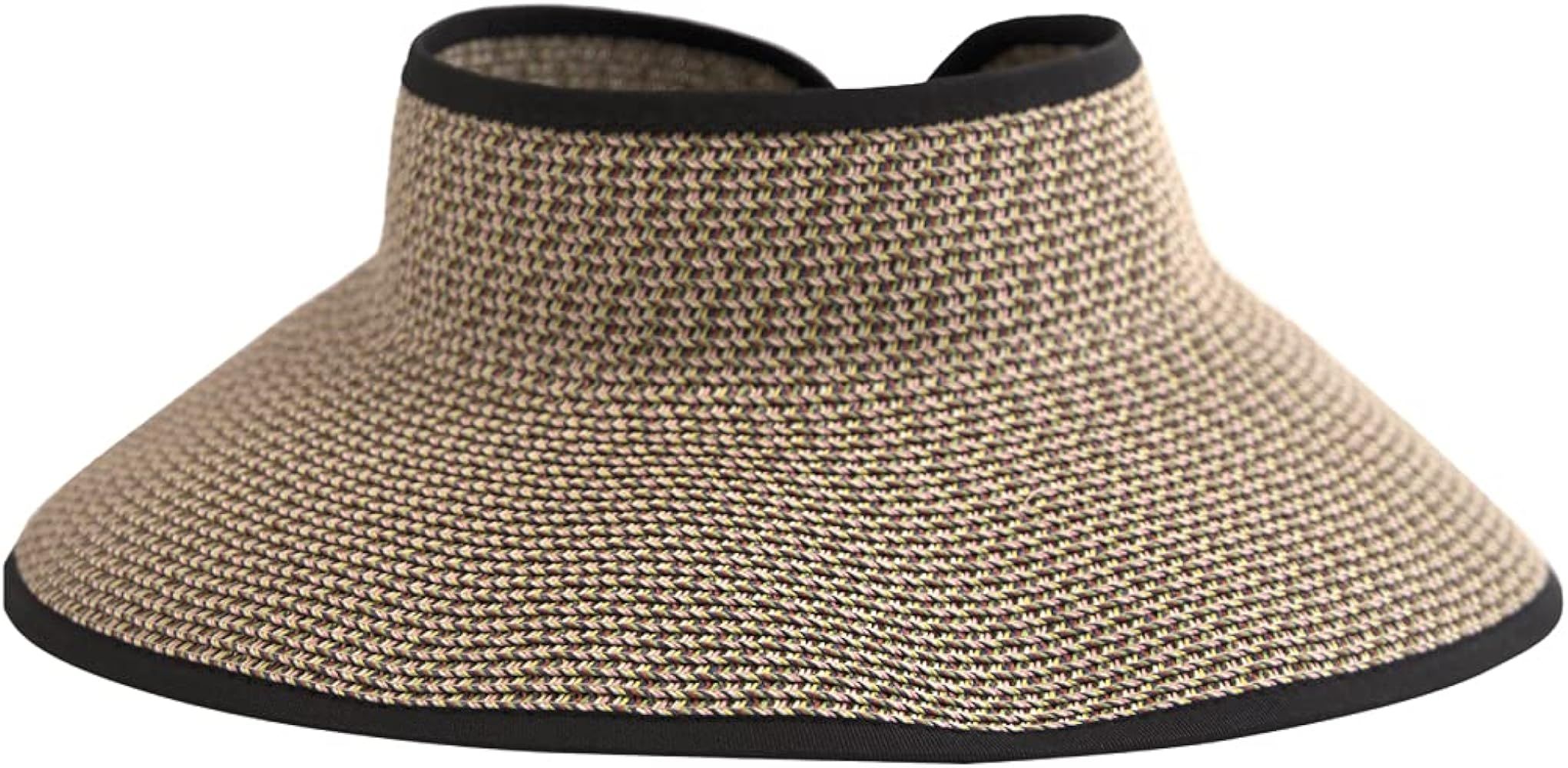 San Diego Hat Co. Women's One Size Ultrabraid Visor with Ribbon Binding, and Sweatband | Amazon (US)