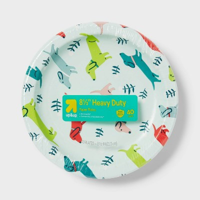 Dogs Paper Plate 8.5" - 40ct - up&up™: Sun Pattern, Round Shape, Disposable Dinnerware | Target