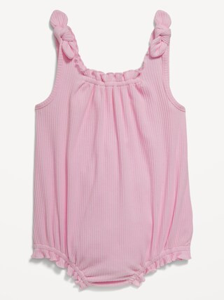 Sleeveless Tie-Shoulder One-Piece Romper for Baby | Old Navy (US)