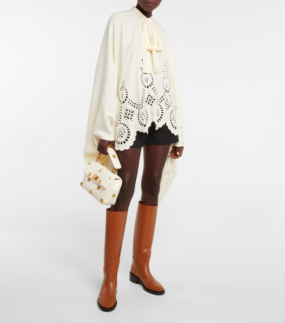 VLOGO leather knee-high boots | Mytheresa (UK)