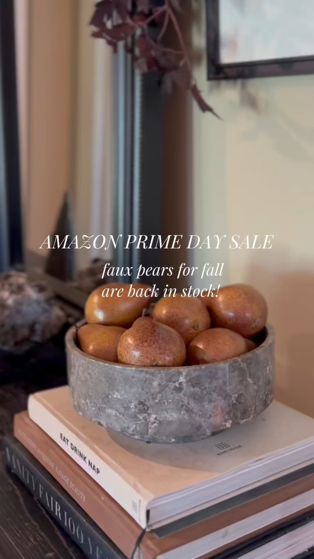 The gorgeous speckled faux pears are BACK IN STOCK 🍐✨
They look so beautiful styled in a bowl—and make the perfect transitional piece from summer to fall decor!

Comment “PEAR” for the link to grab them on sale during Amazon Prime Days 🛍️🍂

#amazonfinds #fallhomedecor #primedaydeals #fallvibes #homedecorfinds #falldecorideas #transitionaldecor #amazonhome #homestyling #neutraldecor #speckledpears #primedayfinds #homeaesthetic #viralhomedecor #decorobsessed 

#LTKHome #LTKFindsUnder50 #LTKSeasonal
