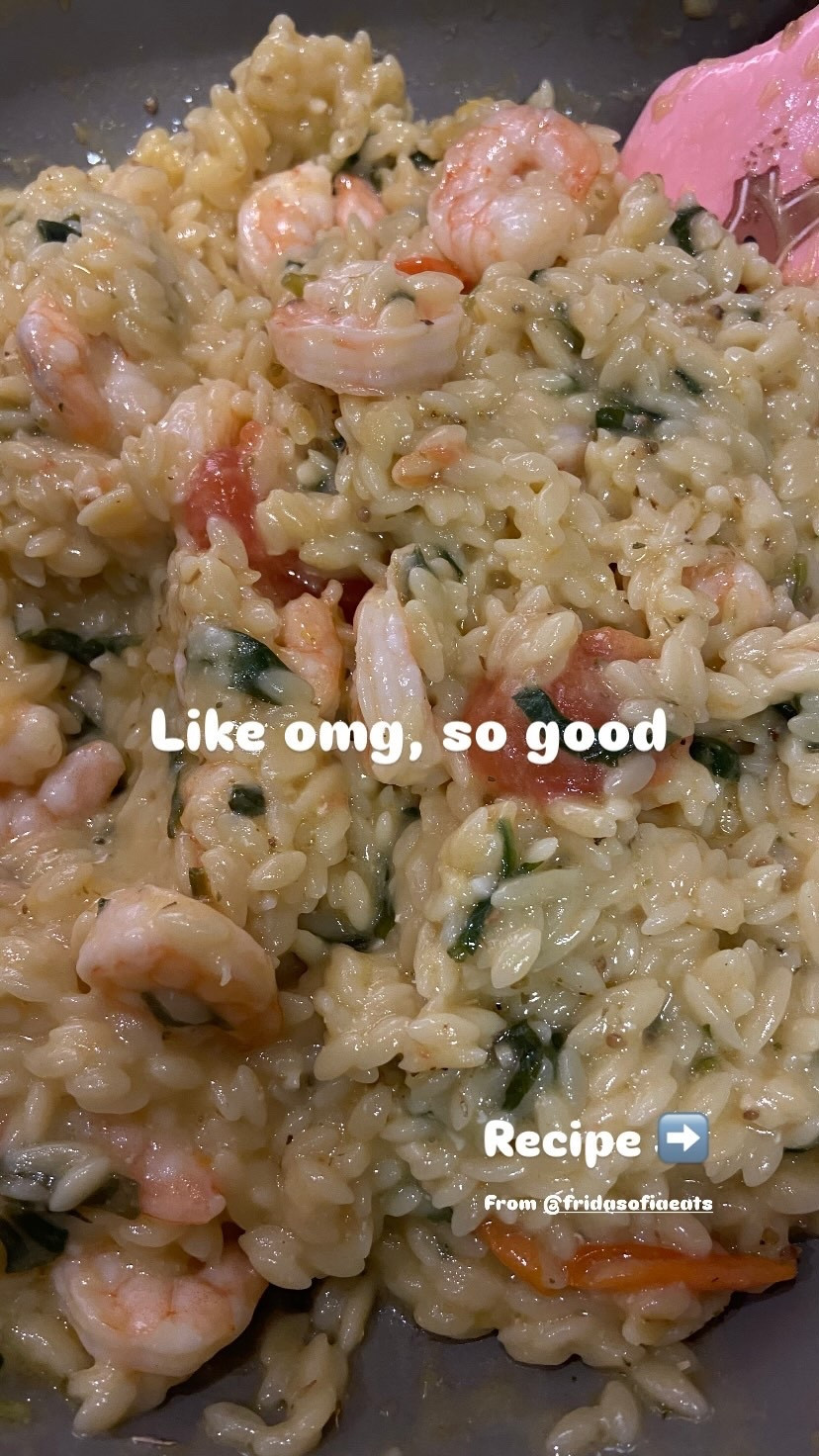 One pan shrimp and orzo pasta, this was so delicious. 
 I found it From @fridasofiaeats  on Instagram and the recipe was very easy to follow. 


#pasta #recipeideas 

#LTKfoodie