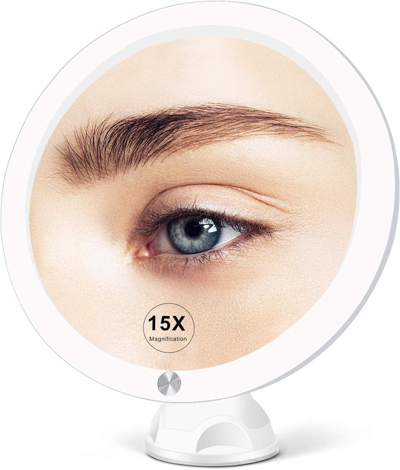 FABUDAY 15X Magnifying Mirror with Light - Upgraded 2021 Version Lighted Makeup Mirror with Magni... | Amazon (US)