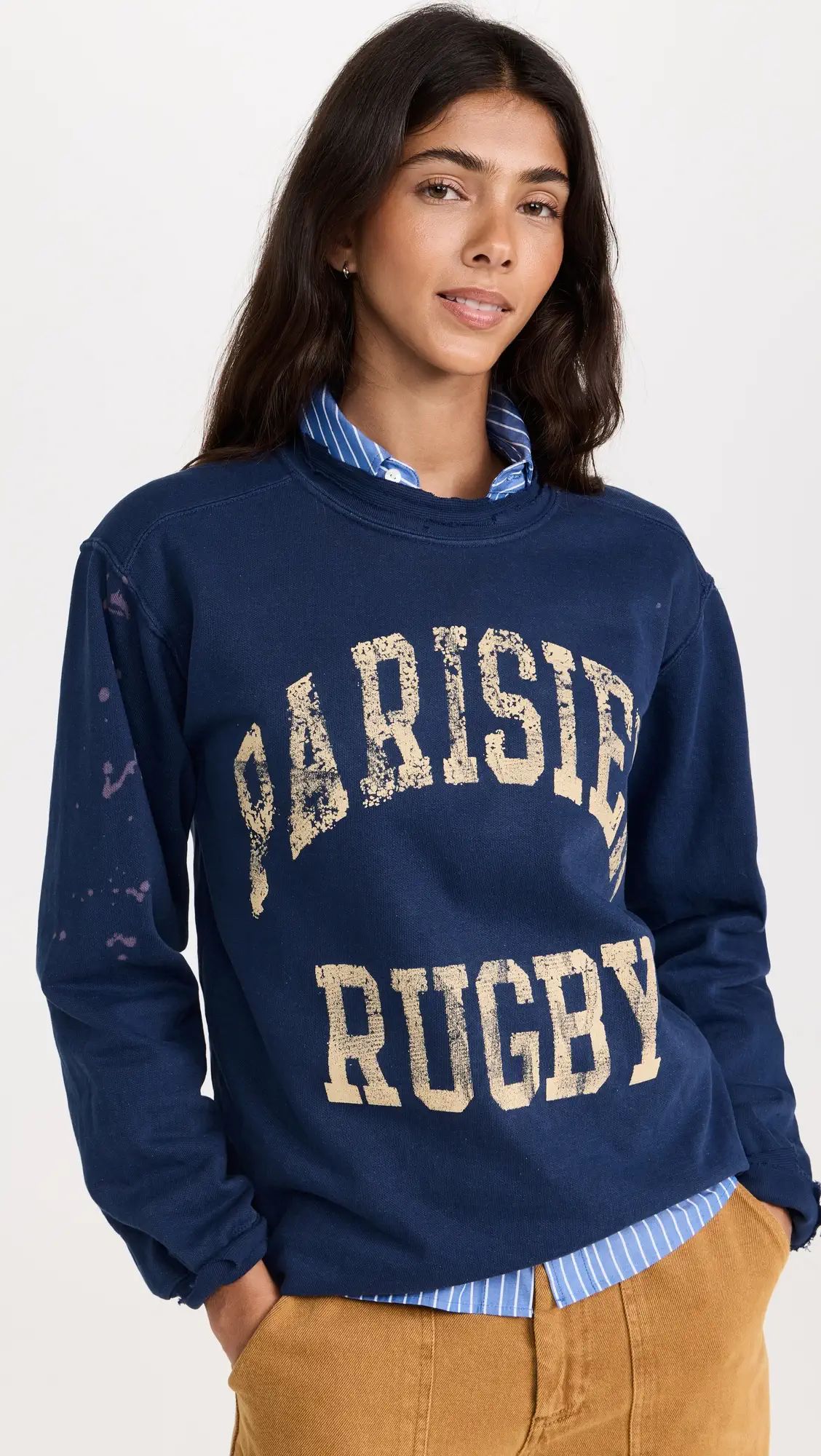 Firstport Parisien Rugby Sweatshirt | Shopbop | Shopbop