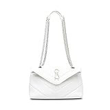 Steve Madden Chevron Quilted Shoulder Bag, White | Amazon (US)