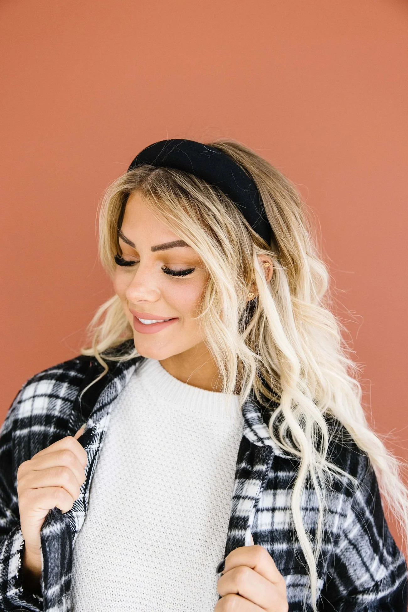 Black Cushioned Hard Headband | Shop Andi