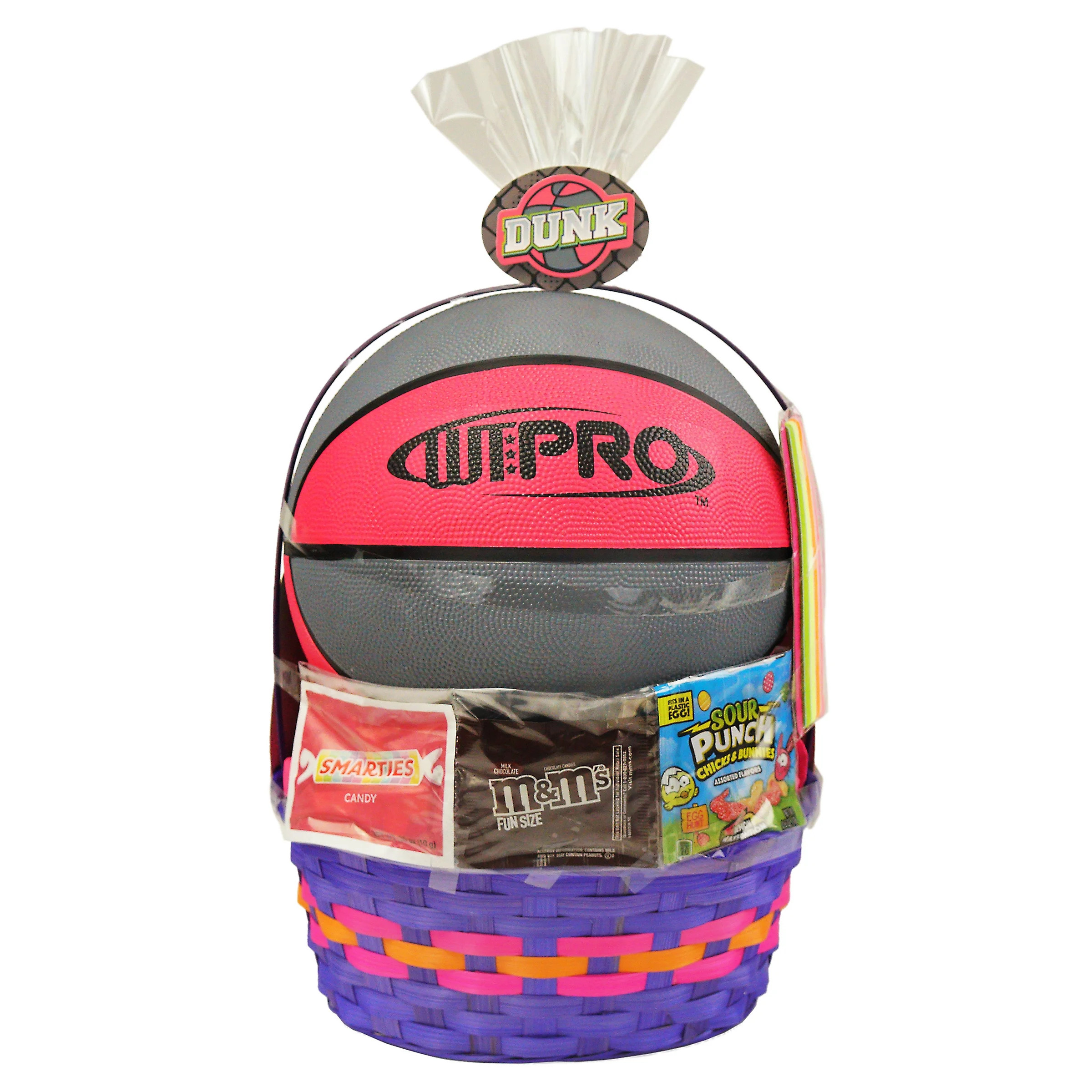 Wondertreats Basketball w/ Scrunchies & Candies Easter Basket | Walmart (US)
