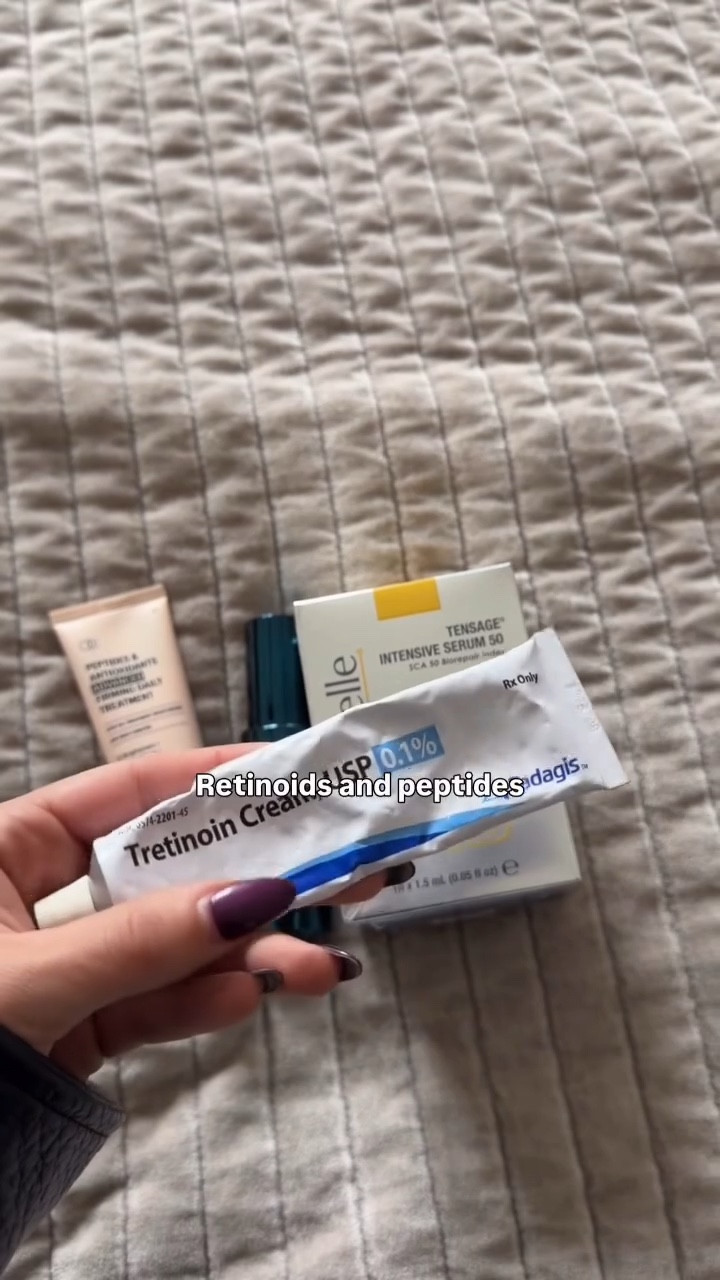 Collagen starts to decline in our 20s — but you can absolutely rebuild and protect it at home. Here’s what actually works and how often I do each:

Microneedling: deeper treatment once a month to trigger new collagen and smooth texture.

Red Light Therapy: 3–4x a week for 10–15 minutes to energize skin cells and boost collagen.

Microcurrent: a few minutes, 3–5x a week to tone, lift, and strengthen facial muscles. Use code ASH50 for an additional $50 off and ASH30 for $30 off the PDRN Serum Refill

Retinoids + Peptides: nightly retinoid for renewal, morning  and nightly peptides to signal collagen repair.

Collagen + Protein + Vitamin C: Collagen + Vitamin C + Silica: Collagen gives your skin the building blocks, vitamin C activates them, and silica helps lock it all in. Together they strengthen and stabilize new collagen — for firmer, smoother skin from the inside out.

SPF: every single morning — it protects what you’re building.

Prioritizing sleep & add Melatonin: Supports deep sleep, balances hormones, and helps your skin repair and rebuild collagen overnight. 

These steps keep my skin firm, glowy, and supported year-round. Everything I use is linked here. 🤍

#LTKGiftGuide #LTKBeauty #LTKOver40