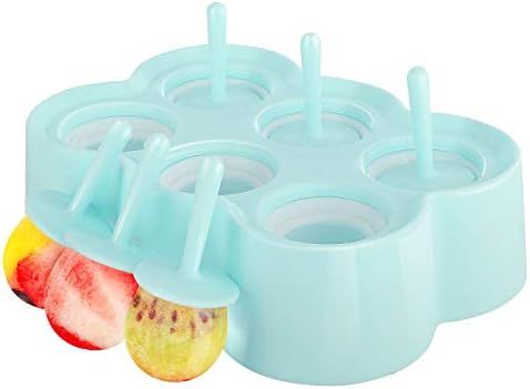 Nuovoware Ice Pop Molds, [Cavity of 6] Premium Silicone Popsicle Makers Ice Pop Makers Rectangle ... | Amazon (US)