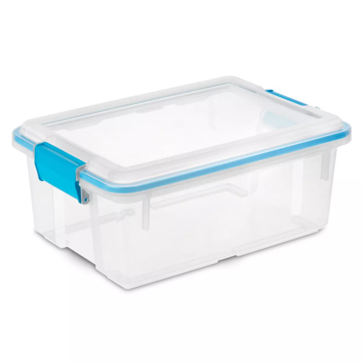 Sterilite 120qrt. Multipurpose Clear Plastic Storage Container Box with Latching Lids and 2 Rear ... | Target