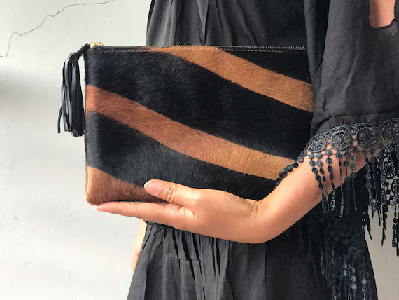 SMALL Flat Clutch Zebra Flat Clutch Zebra Purse Animal | Etsy | Etsy (US)