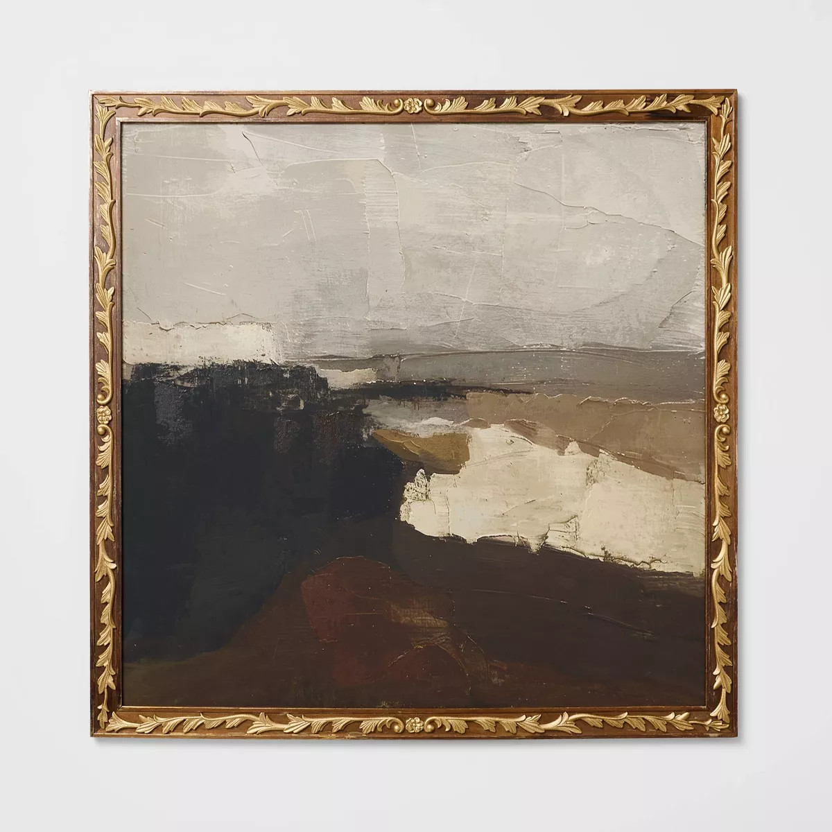 28"x28" Dark Modern Abstract Framed Art - Threshold™ designed with Studio McGee | Target