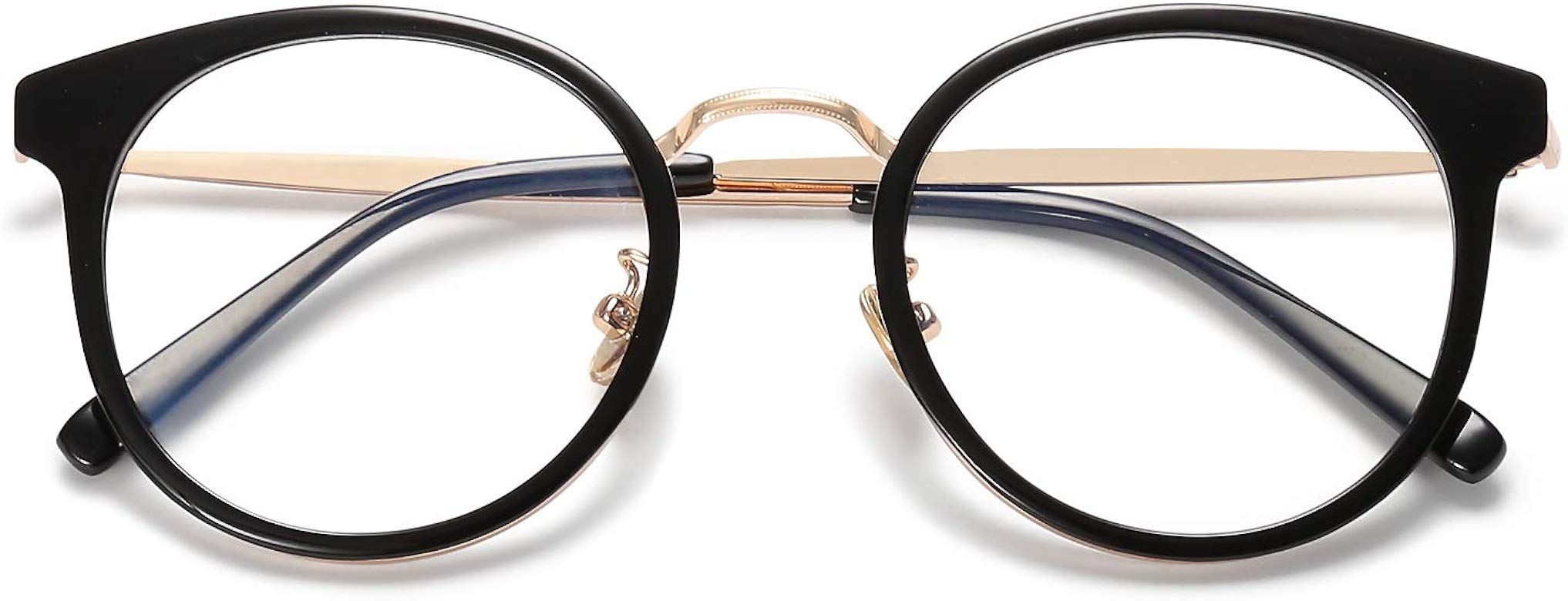 Round Anti Blue Light Blocking Glasses Women TR90 Computer Eyeglasses SJ5055 | Amazon (US)