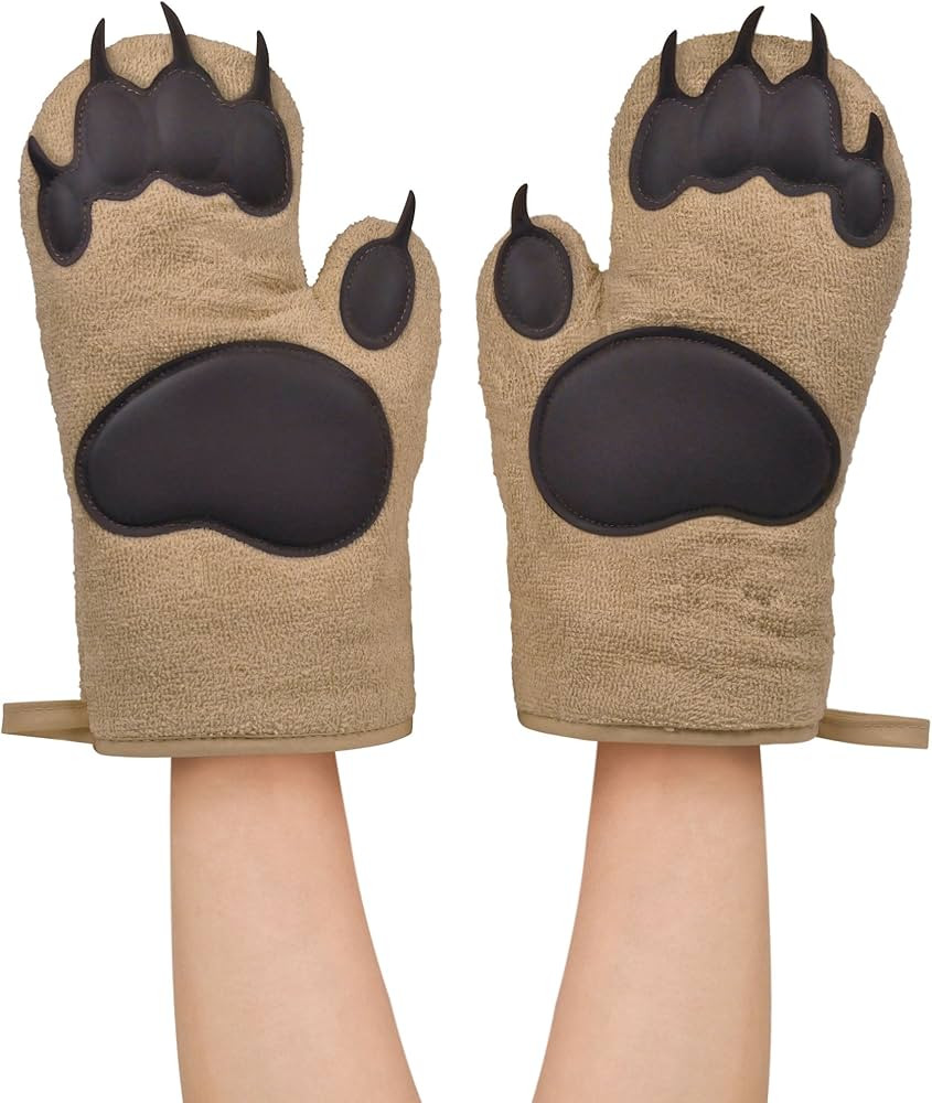 Genuine Fred BEAR HANDS Oven Mitts - Quality Cotton with Heat Resistant Silicone - Fun & Function... | Amazon (US)