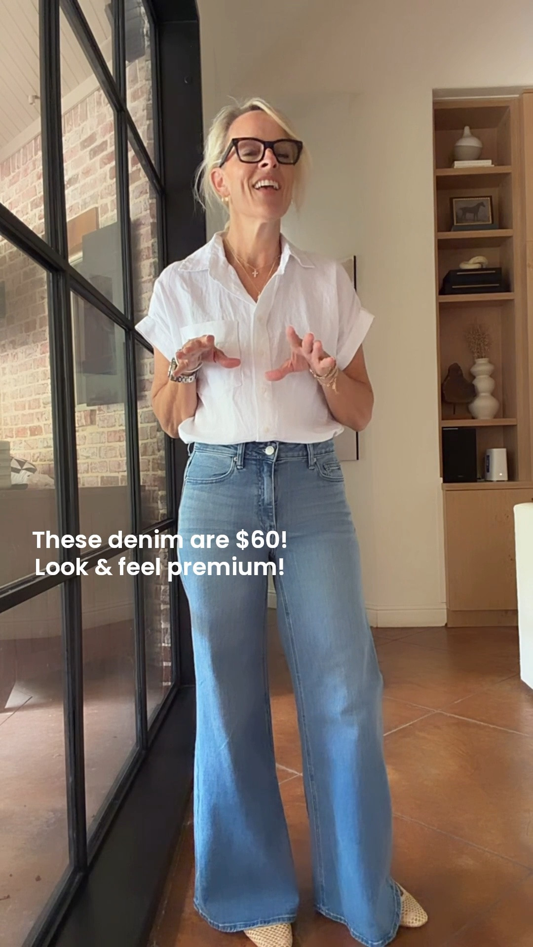 These denim are $60 and look and feel premium, and this linen button up top is one of my most worn pieces in my closet already this summer and is $42 

@Quince #quincepartner ￼

#LTKmomlife #LTKOver40 #LTKSeasonal
