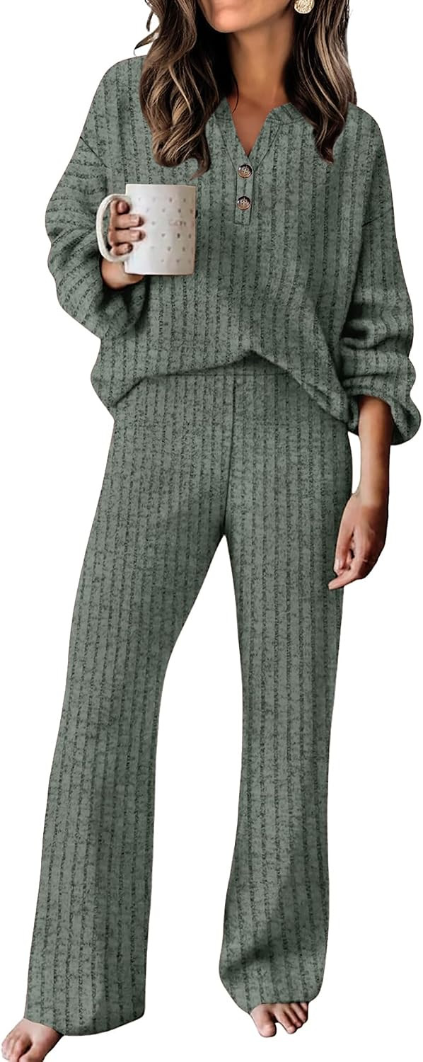 Lounge Sets for Women Cozy 2 Piece Fall Sweater Outfits | Amazon (US)